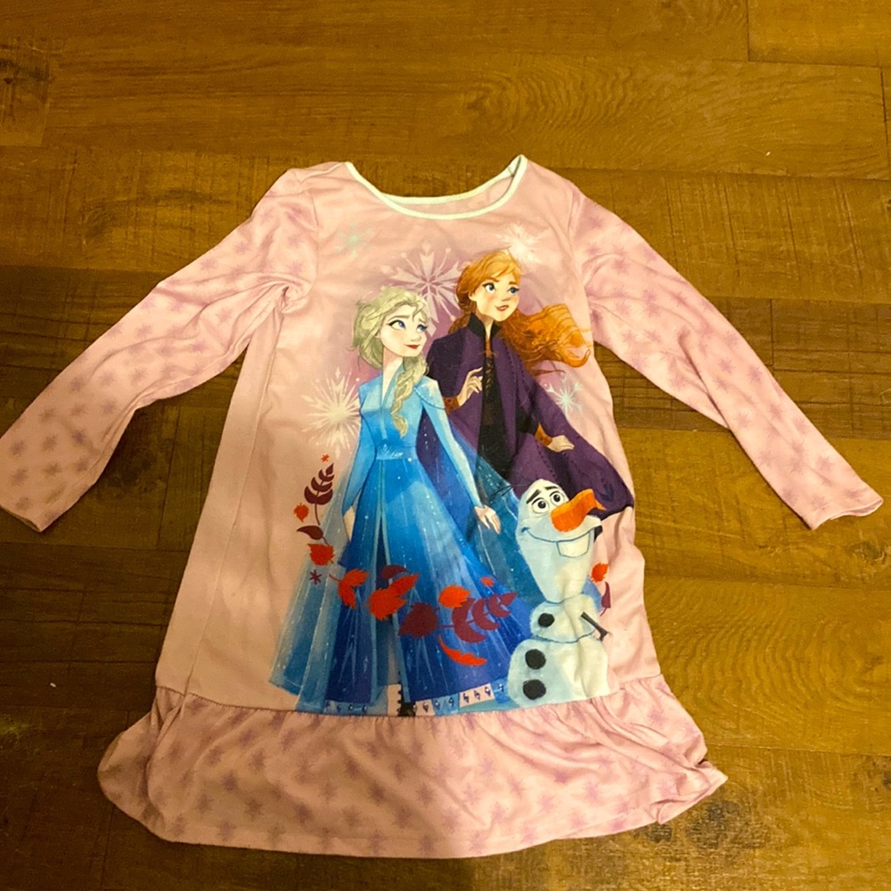 Elsa Anna and olf pink Nightgown